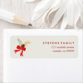 Etiqueta Navidades rojos se doblan