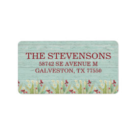 Etiqueta Navidades Rústicos Tropical Beach