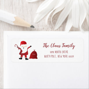 Etiqueta Navidades Santa Claus Personalizado