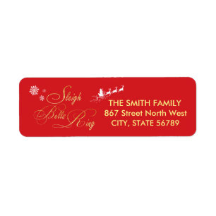 Etiqueta Navidades Sleigh Bells