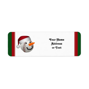 Etiqueta Navidades Snowman
