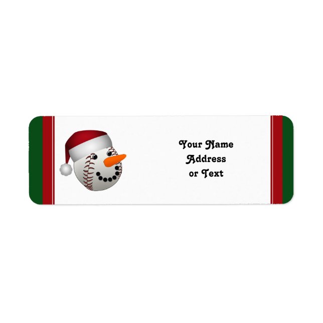 Etiqueta Navidades Snowman (Frente)