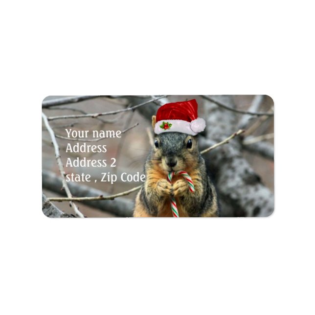 Etiqueta Navidades Squirrel (Frente)