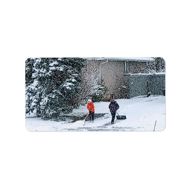 Etiqueta Navidades Tiempo Diversión (Frente)