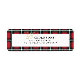 Etiqueta Navidades tradicionales rojos personalizados tartá