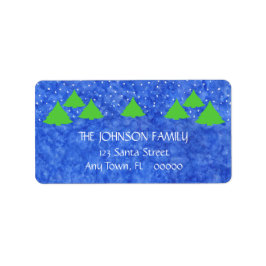 Etiqueta Navidades vitorean en verde real y animado