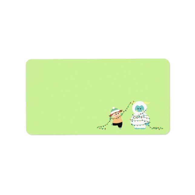 Etiqueta Navidades Yeti (Frente)