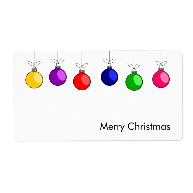 Etiqueta navideña (Frente)