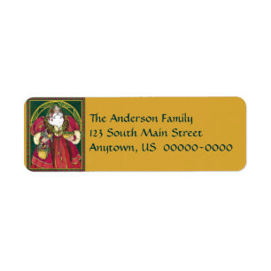 Etiqueta navideña de padre