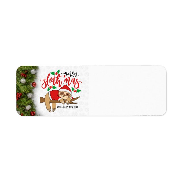 Etiqueta navideña navideña de feriado (Frente)