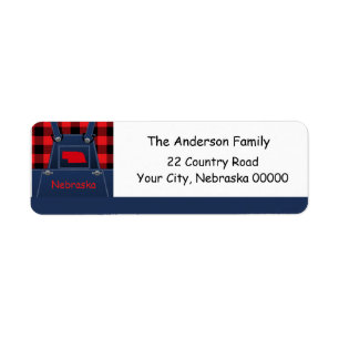 Etiqueta Nebraska sobrepasa la dirección de devolución de l
