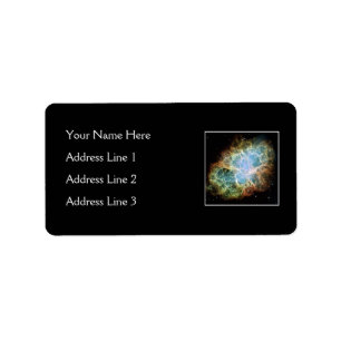 Etiqueta Nebulosa de cangrejo - telescopio de Hubble