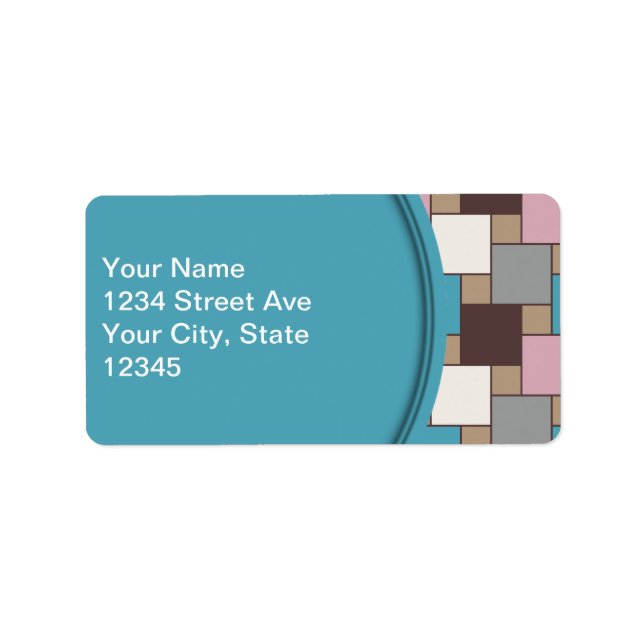 Etiqueta Néctar rosa elegante (Frente)