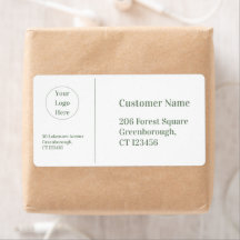 Negocio blanco verde moderno y sabio