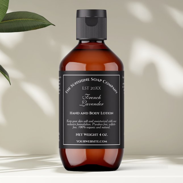 Etiqueta Negra de Botella de Cosméticos Año de Fun (Subido por el creador)