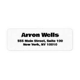 Etiqueta Negrita moderna