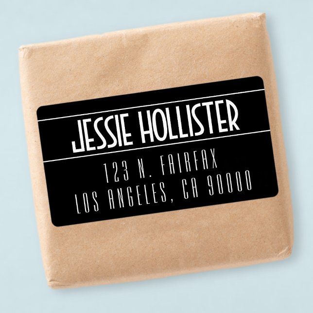 Etiqueta Negrita moderna en blanco y negro (Subido por el creador)