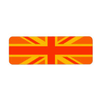 Negrita Naranja Unión Jack Bandera Británica