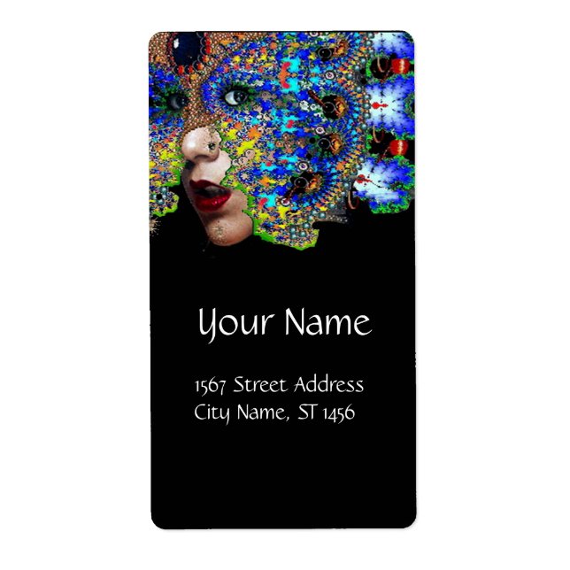 Etiqueta Negro ÉFEMERAL (Frente)