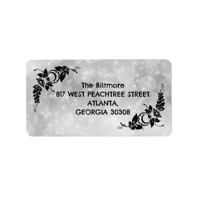 Etiqueta Negro y blanco (Frente)