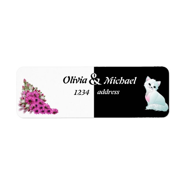 Etiqueta Negro y blanco (Frente)