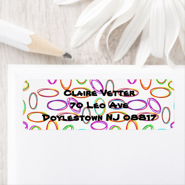 Etiqueta Neon Ovals (In situ)