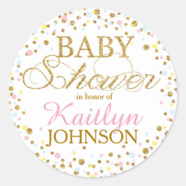 Etiqueta neutral de Baby Shower del género del