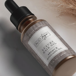 Etiqueta Neutral Tan Bohemian Logo 2OZ Dropper Bottle