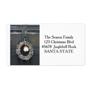 Etiqueta New Address Holiday Label