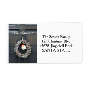 Etiqueta New Address Holiday Label