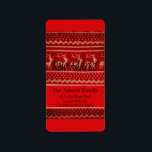 Etiqueta New Address Ugly Christmas Sweater<br><div class="desc">After all the work and stress, tell them you have a new address! There is no better ( and easier!) way to spread the news than adding this label to your Christmas post. There are many different cards available, so pick the design and wording you like. Browse the store or...</div>