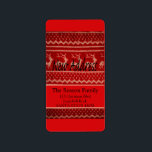 Etiqueta New Address Ugly Christmas Sweater<br><div class="desc">After all the work and stress, tell them you have a new address! There is no better ( and easier!) way to spread the news than adding this label to your Christmas post. There are many different cards available, so pick the design and wording you like. Browse the store or...</div>