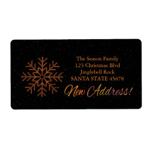 Etiqueta New Address x-mas Crystal Light