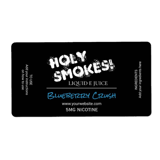 Etiqueta Nicotine E Juice Labs (Frente)