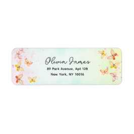 Etiqueta Niña Mariposa Caprichosa Cumpleaños 1er Año