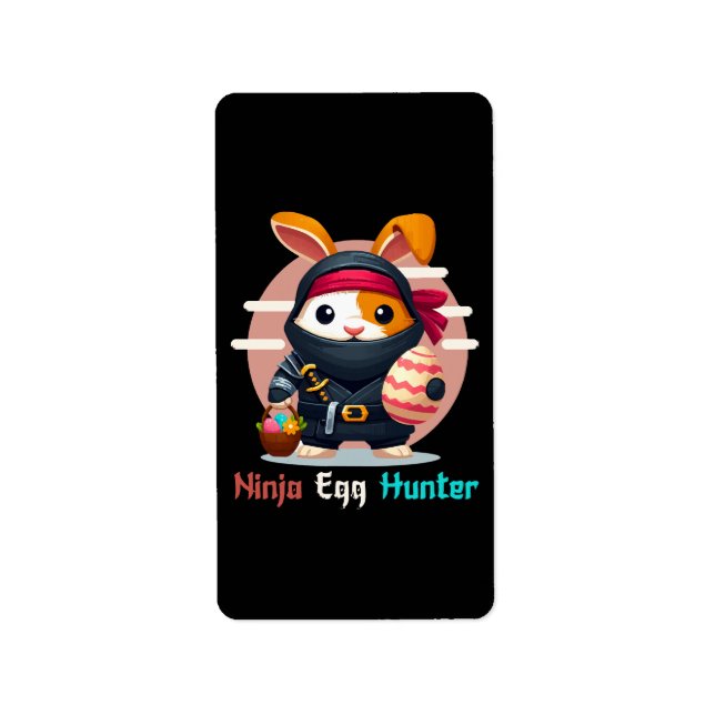 Etiqueta Ninja Egg Hunter (Frente)