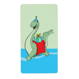 Etiqueta Niño, dinosaurio de cumpleaños