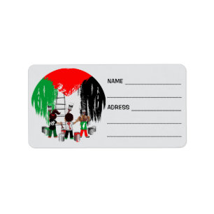 Etiqueta Niños de Gaza pintando la bandera palestina