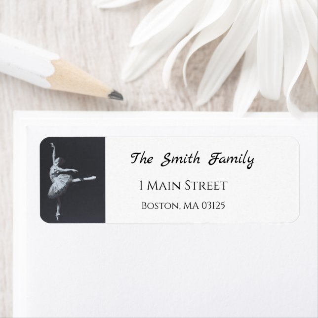 Etiqueta No Drama, Only Freedom, Black & White Ballerina (In situ)