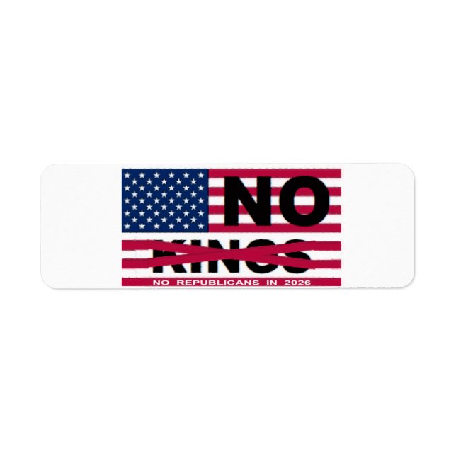 ETIQUETA NO KINGS  (Frente)