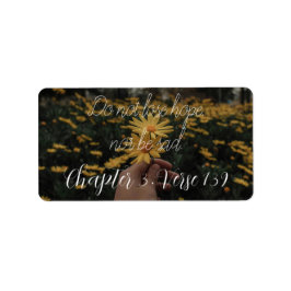 Etiqueta no pierdan la esperanza ni la tristeza