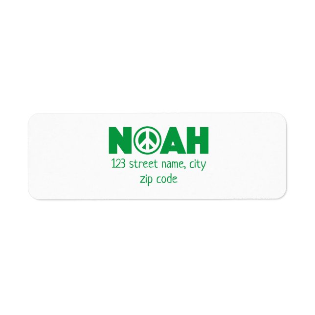 Etiqueta Noah (Frente)