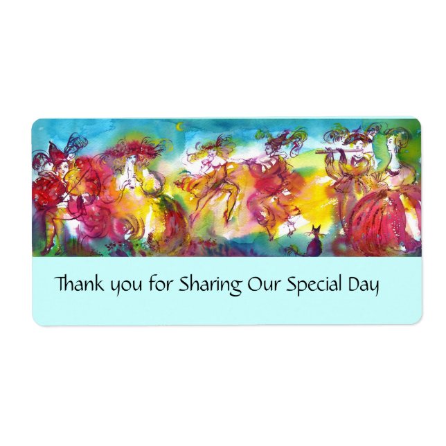 Etiqueta NOCHE DE CARNAVAL / Mascarada veneciana, música de (Frente)