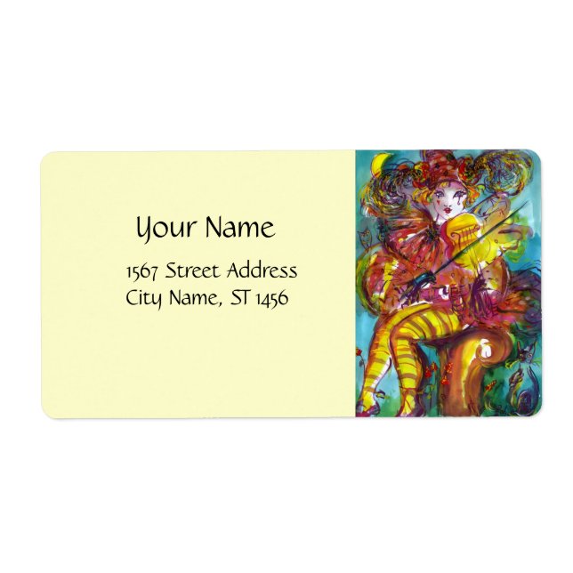 Etiqueta Noche de carnaval PIERO / Veneciano,crema (Frente)