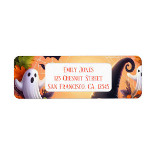 Etiqueta Noche encantada - Placas de papel de Halloween fes