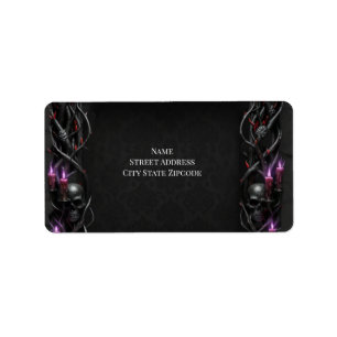 Etiqueta Noche Eterna Gótico Vampiro Boda Romance Oscuro