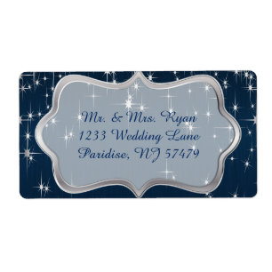 Etiqueta Noche Navy Blue Starry