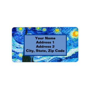 Etiqueta Noche Van Gogh Starry