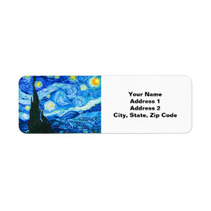 Etiqueta Noche Van Gogh Starry