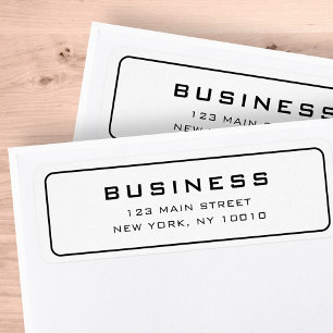 Etiqueta Nombre comercial de marco elegante Minimalista sim